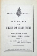 Report on the Engine and Boiler Trials of the Beaumont Leys New Sewage Pumping Station  by Borough of Leicester 